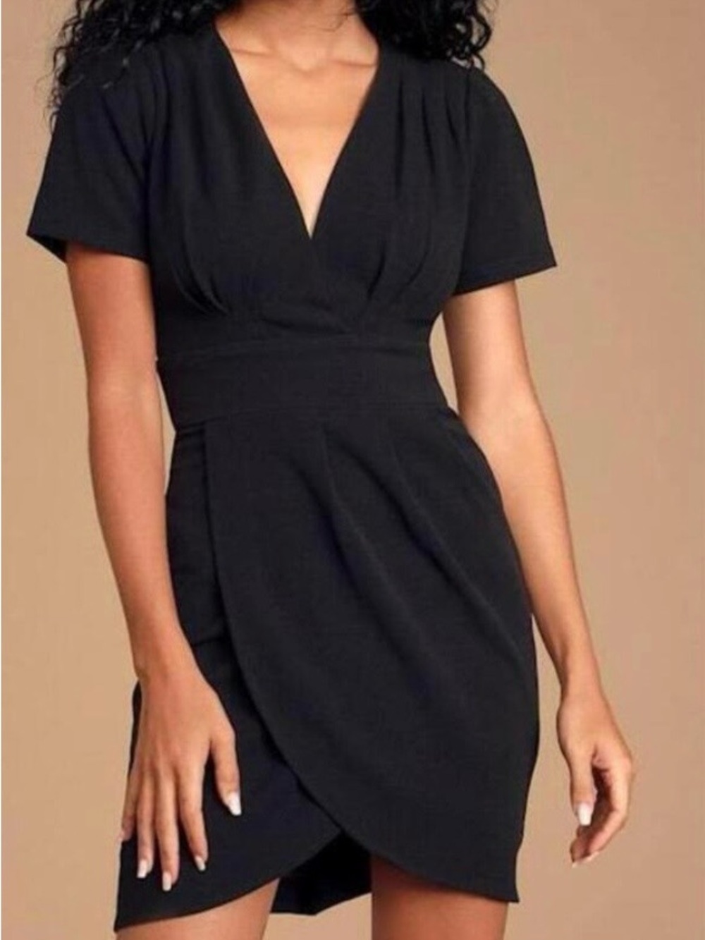 Lulus Marena V-Neck Wrap Dress